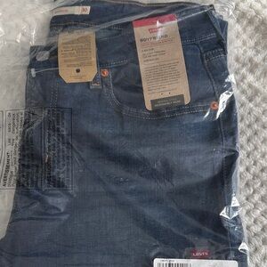 Levi's Women's Boyfriend Jeans in Dark Blue